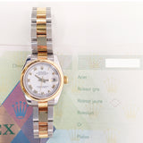 Rolex Lady Datejust 26mm 179163 White Roman Dial