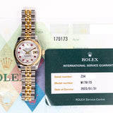 Rolex Lady Datejust 26mm 179173NGR White MOP Ruby Dial