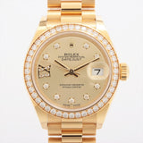 Rolex Lady Datejust 279138RBR Champagne Star Diamond Dial Mar 2021
