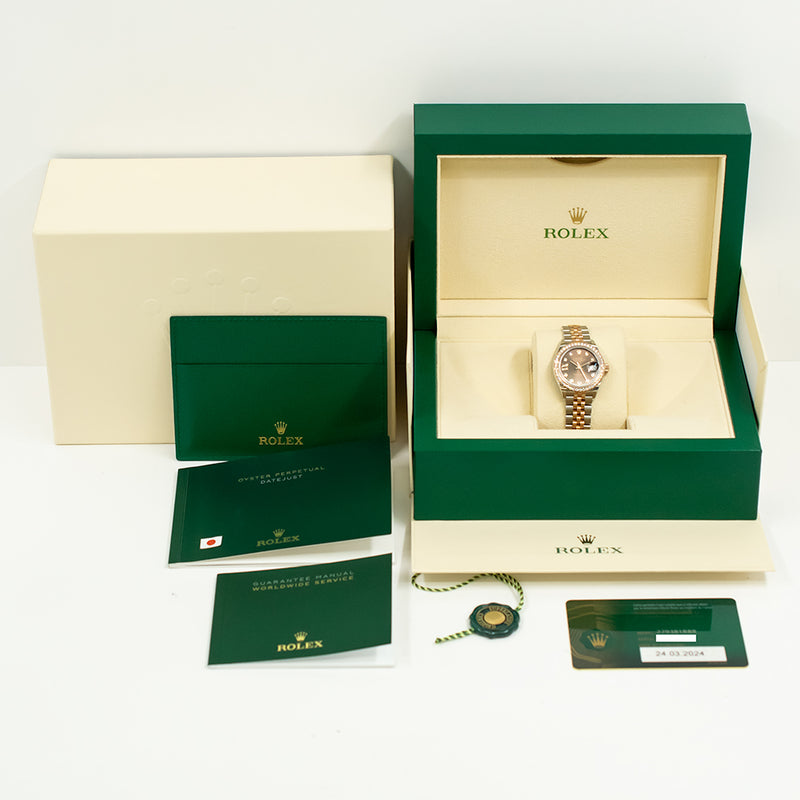 Rolex Lady Datejust 279381RBR Chocolate Star Diamond Dial Mar 2024
