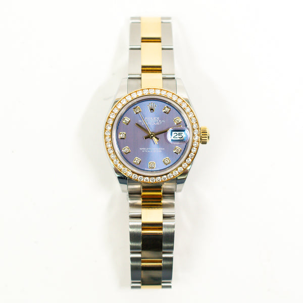 Rolex Lady Datejust 279383RBR Purple Diamond Dial Jul 2023