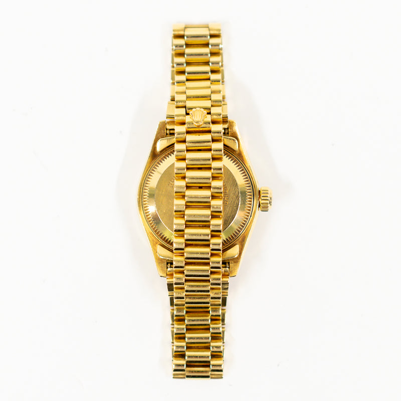 Rolex Lady Datejust 69158G Champagne Diamond Dial
