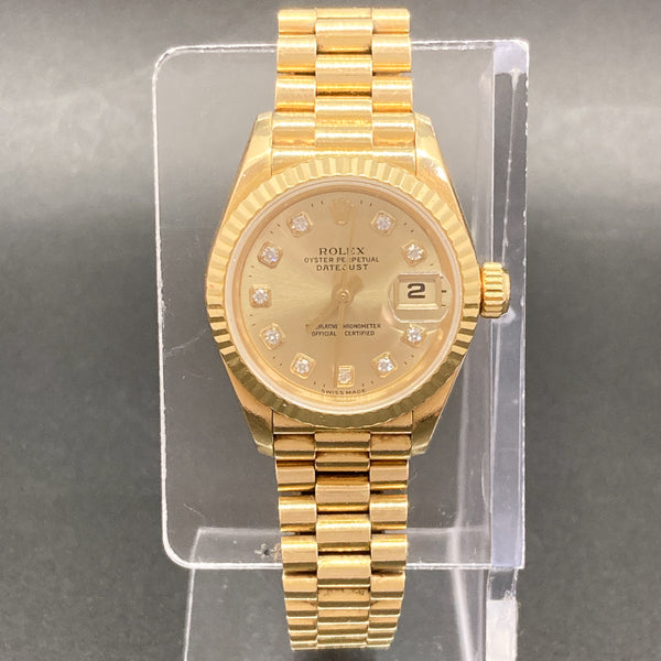Rolex Lady Datejust 69178 Champagne Diamond Dial