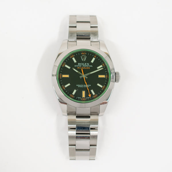 Rolex Milgauss 116400GV Black Dial Feb 2011