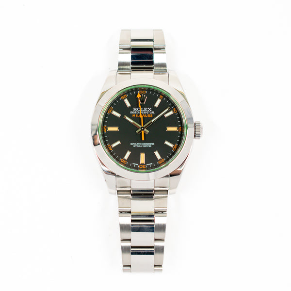 Rolex Milgauss 116400GV Black Dial Mar 2014
