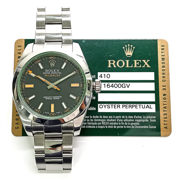 Rolex Milgauss 116400GV Black Dial Oct 2010