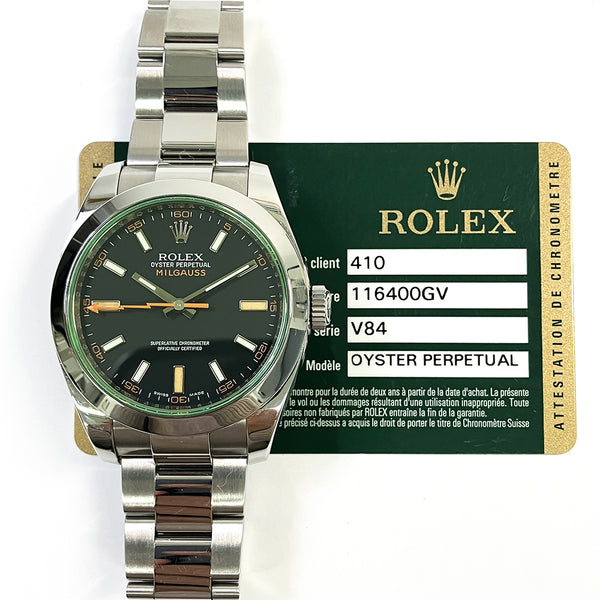 Rolex Milgauss 116400GV Black Dial Sep 2011 