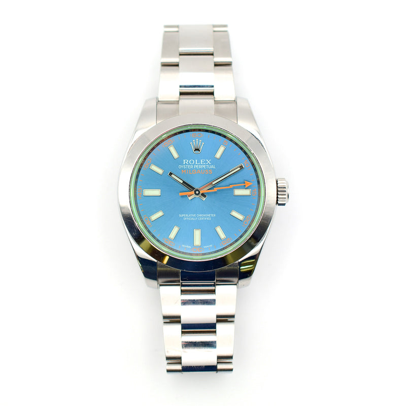 Rolex Milgauss 116400GV Blue Dial Jul 2015