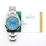 Rolex Milgauss 116400GV Blue Dial Jul 2015