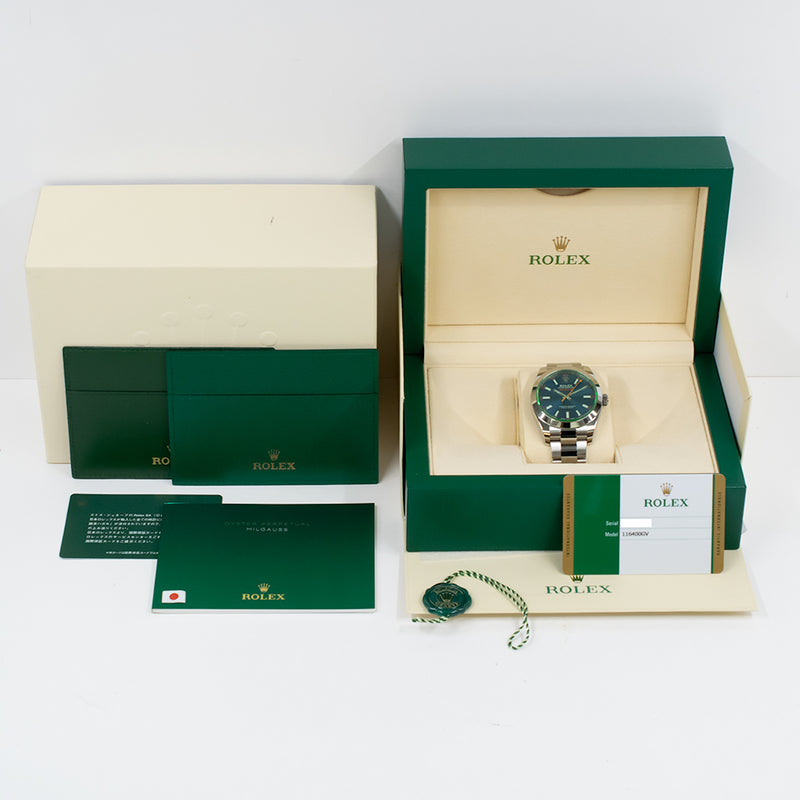 Rolex Milgauss 116400GV Blue Dial Sep 2019