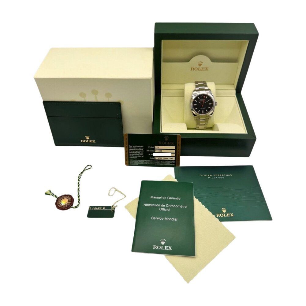 Rolex Milgauss 116400 Black Dial Mar 2013 – CHRONONATION