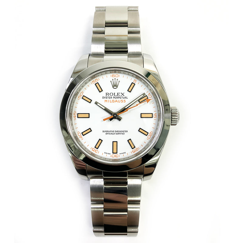 Rolex Milgauss 116400 White Dial Apr 2012
