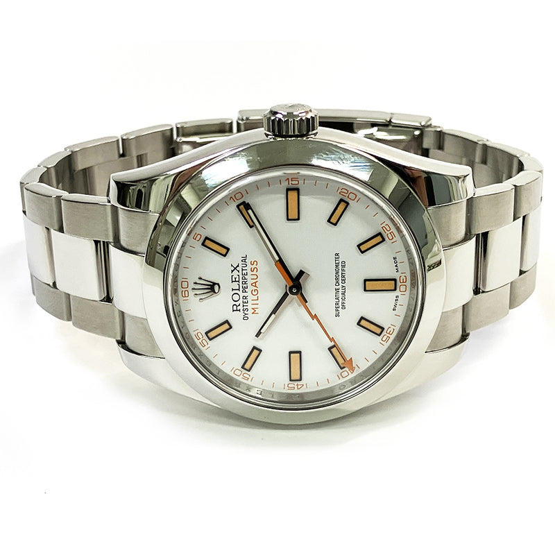 Rolex Milgauss 116400 White Dial Apr 2012