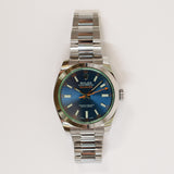 Rolex Milgauss Green Crystal 116400GV Blue Dial Jul 2021 - View 1