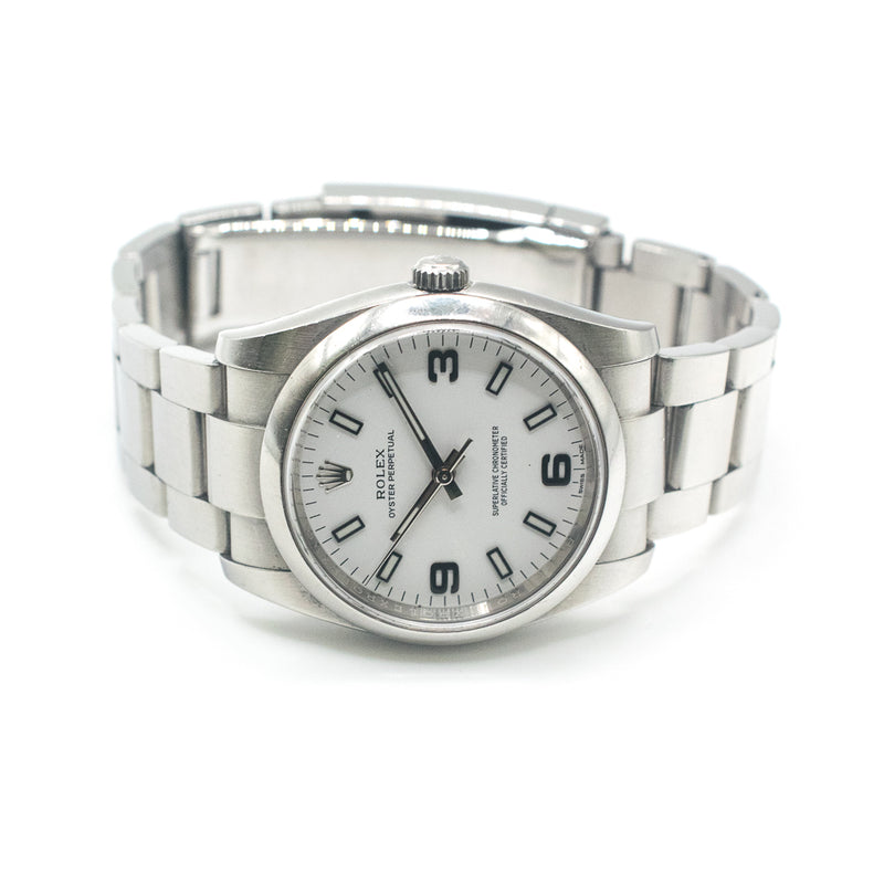 Rolex Oyster Perpetual 114200 White Dial Aug 2018