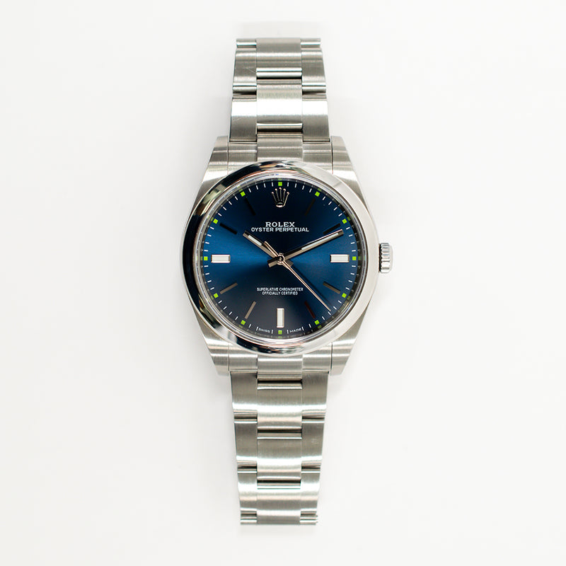 Rolex Oyster Perpetual 114300 Blue Dial Mar 2018