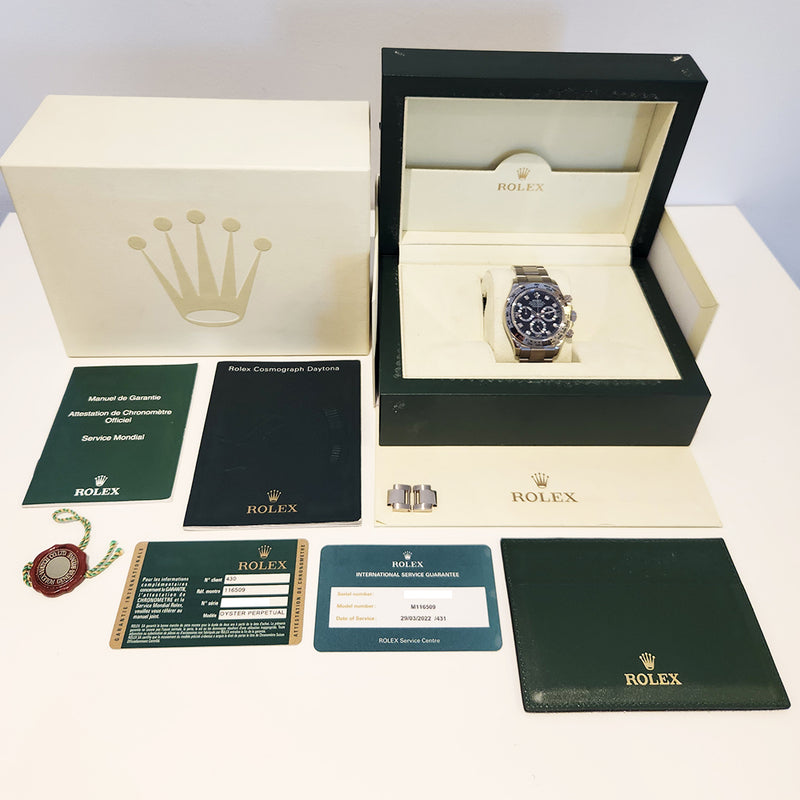 Rolex Oyster Perpetual 116509 Black Dial Aug 2009