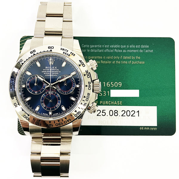 Rolex Oyster Perpetual 116509 Blue Dial Aug 2021