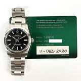Rolex Oyster Perpetual 124200 Black Dial Dec 2020