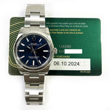 Rolex Oyster Perpetual 124200 Blue Dial Oct 2024