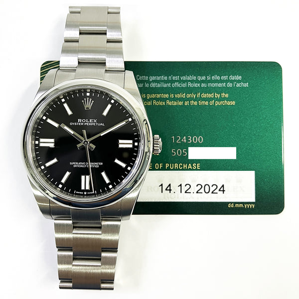 Rolex Oyster Perpetual 124300 Black Dial Dec 2024