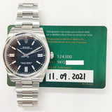 Rolex Oyster Perpetual 124300 Black Dial Sep 2021