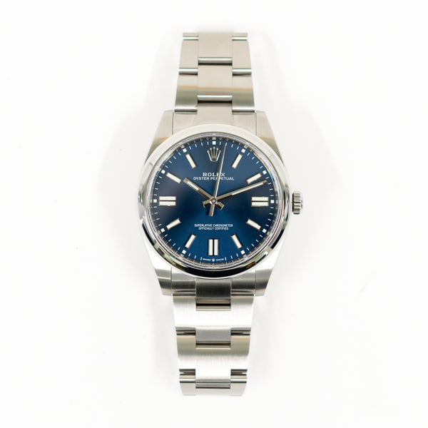 Rolex Oyster Perpetual 124300 Blue Dial Oct 2020