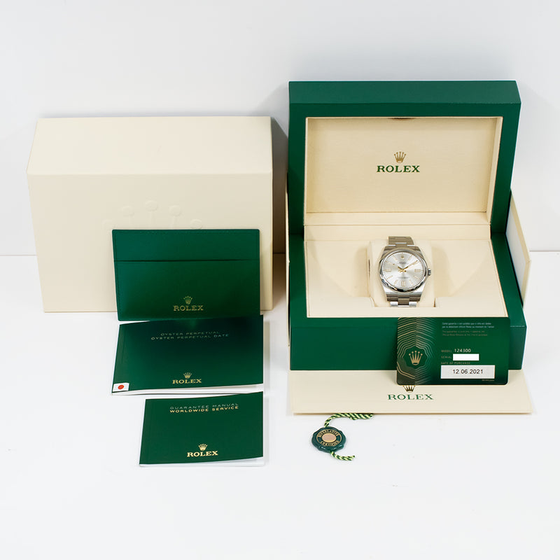 Rolex Oyster Perpetual 124300 Silver Dial Jun 2021
