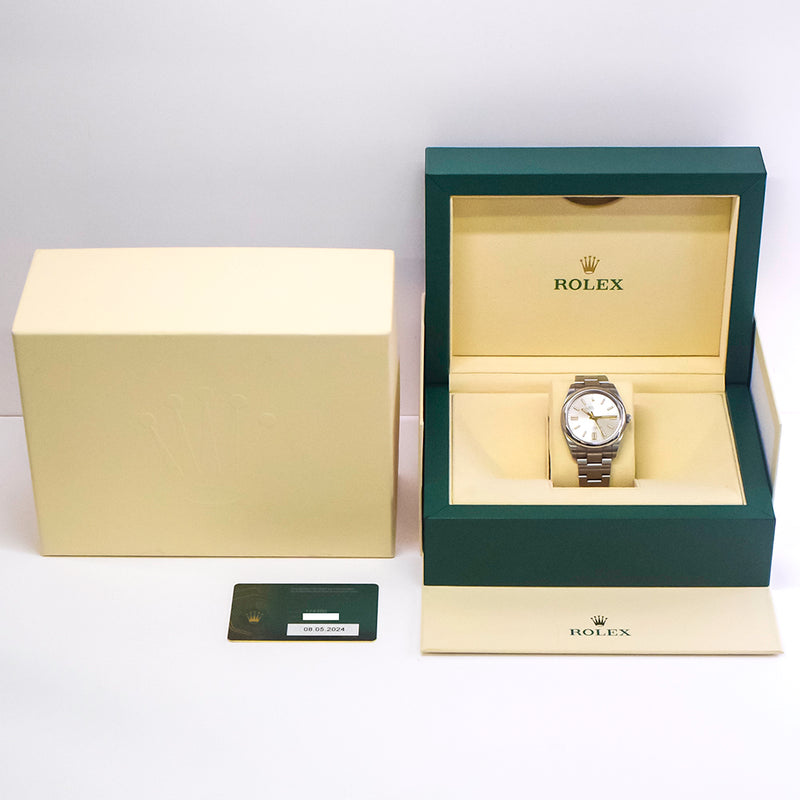 Rolex Oyster Perpetual 124300 Silver Dial May 2024