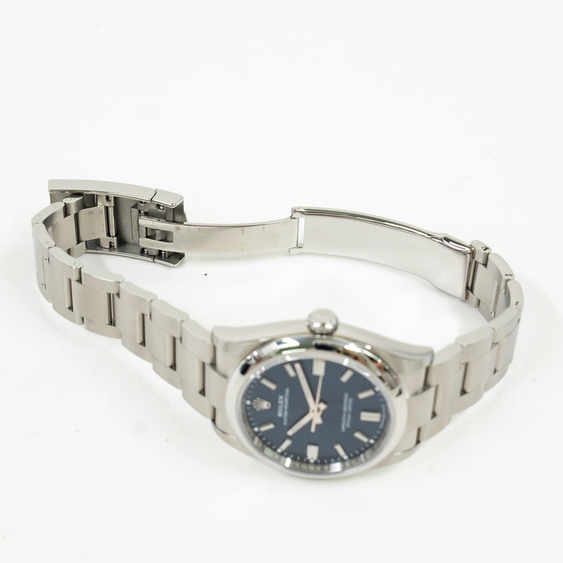 Rolex Oyster Perpetual 126000 Blue Dial Jun 2021