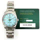 Rolex Oyster Perpetual 126000 Turquoise Dial Mar 2024