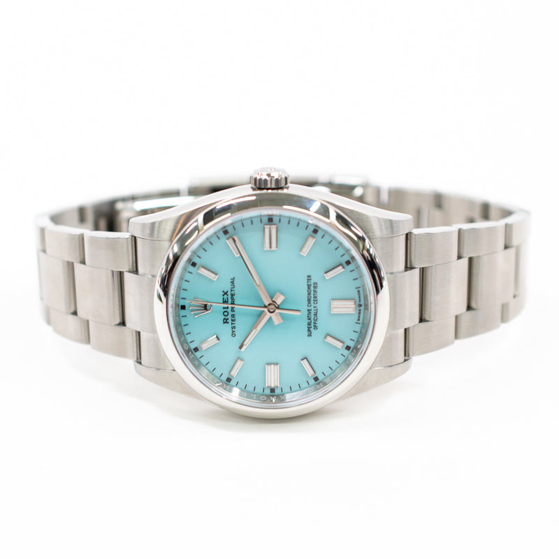 Rolex Oyster Perpetual 126000 Turquoise Dial Mar 2025