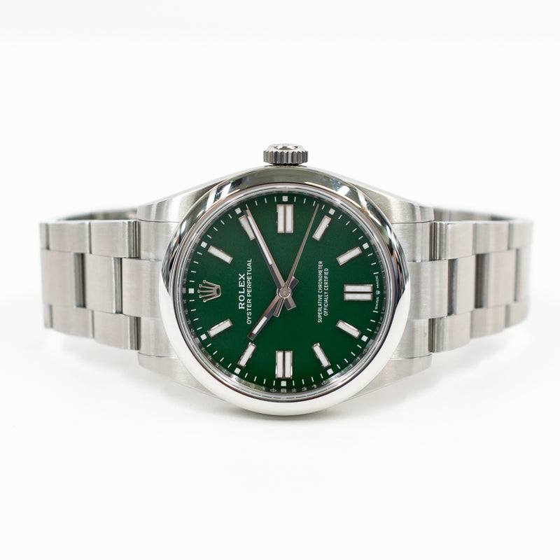Rolex Oyster Perpetual 134300 Green Dial Sep 2025