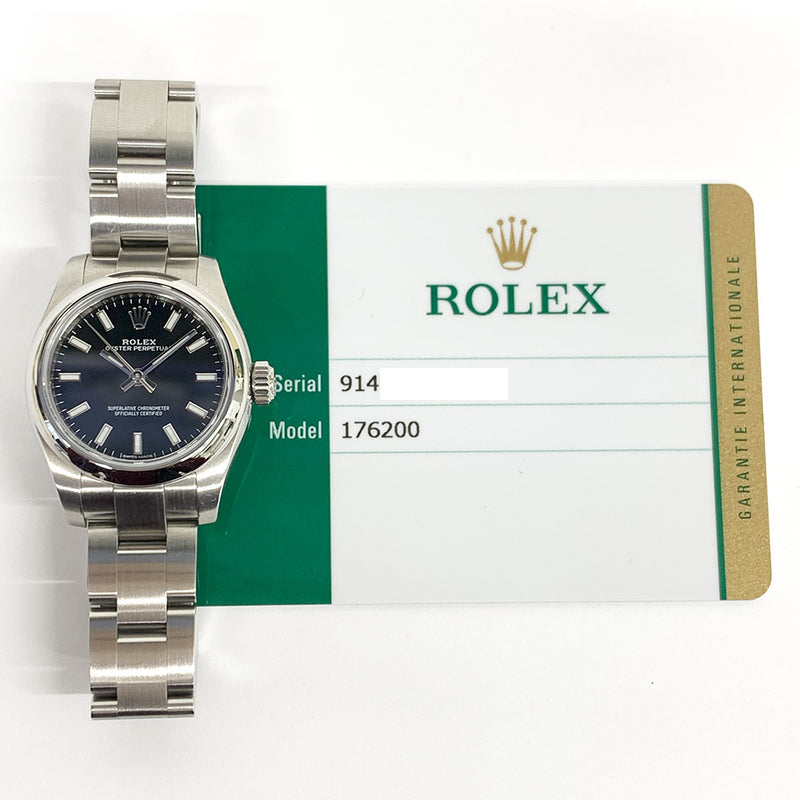 Rolex Oyster Perpetual 176200 Black Dial Oct 2018 2