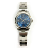 Rolex Oyster Perpetual 177200 Blue Roman Dial Mar 2019