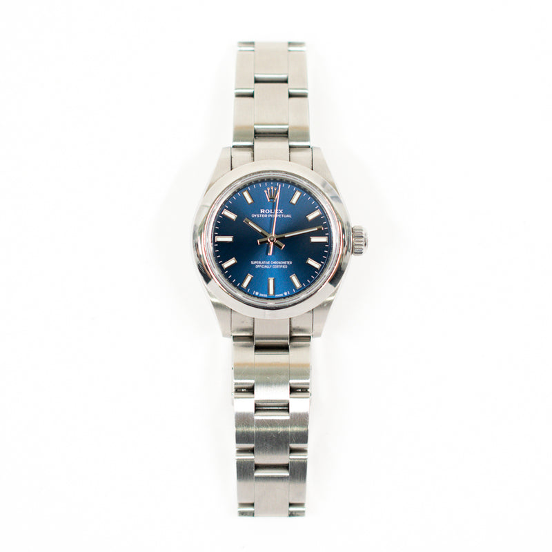 Rolex Oyster Perpetual 276200 Blue Dial Oct 2022
