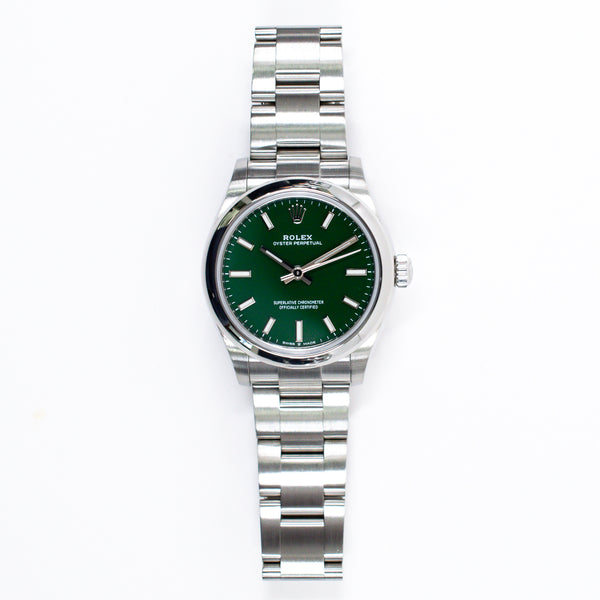 Rolex Oyster Perpetual 277200 Green Dial Feb 2022