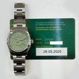 Rolex Oyster Perpetual 31mm 277200 Pistachio Dial May 2025 - View 2