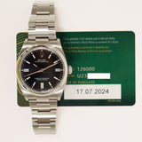 Rolex Oyster Perpetual 36mm 126000 Black Dial Jul 2024 - View 2