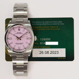 Rolex Oyster Perpetual 36mm 126000 Candy Pink Dial Aug 2023 - View 2