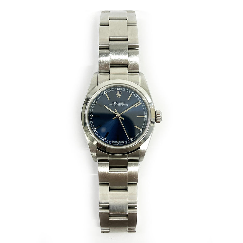 Rolex Oyster Perpetual 77080 Blue Dial Aug 2000