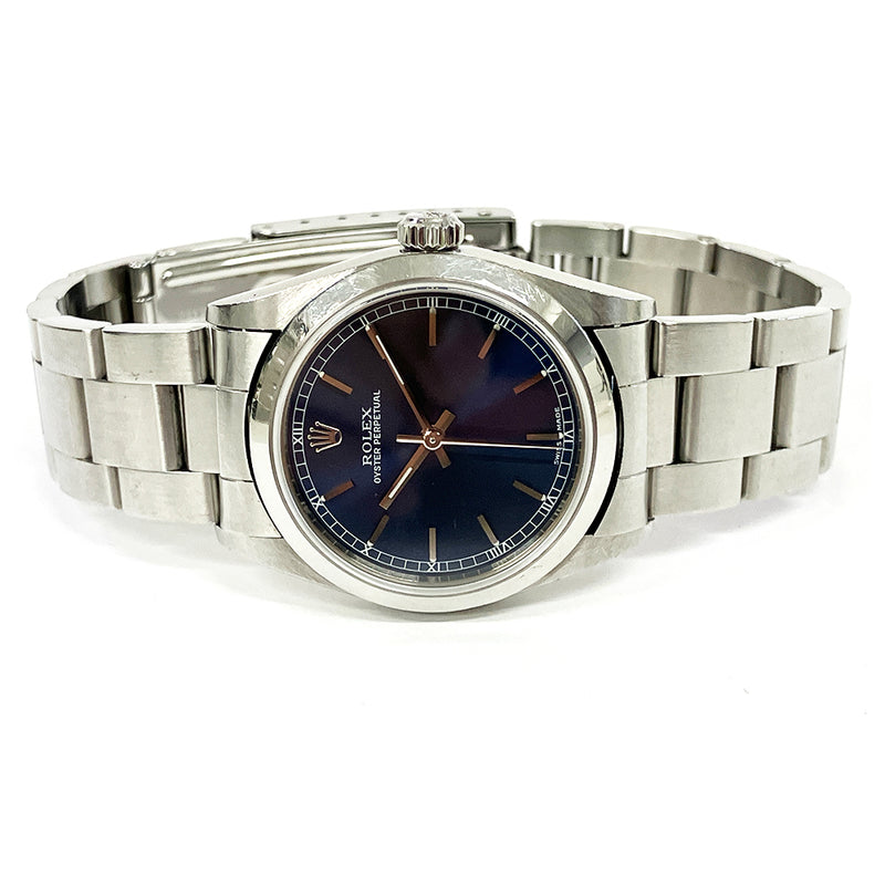 Rolex Oyster Perpetual 77080 Blue Dial Aug 2000