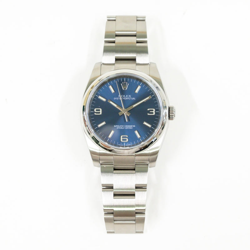 Rolex Oyster perpetual 116000 Blue Dial Jul 2015
