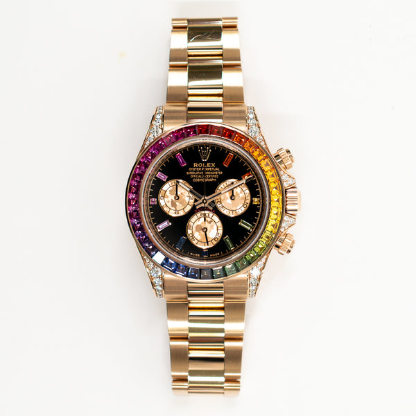Rolex Rainbow Daytona 116595RBOW Black Dial Jan 2019