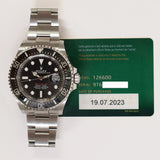 Rolex Sea-Dweller 126600 Black Dial Jul 2023 - View 2