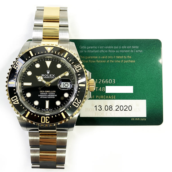 Rolex Sea-Dweller 126603 Black Dial Aug 2020