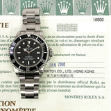 Rolex Sea-Dweller 16600 Black Dial Jan 2000