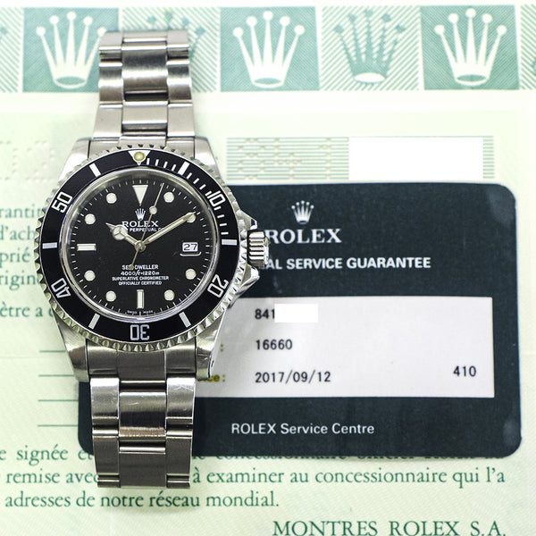 Rolex Sea-Dweller 16660 Black Dial Sep 1987