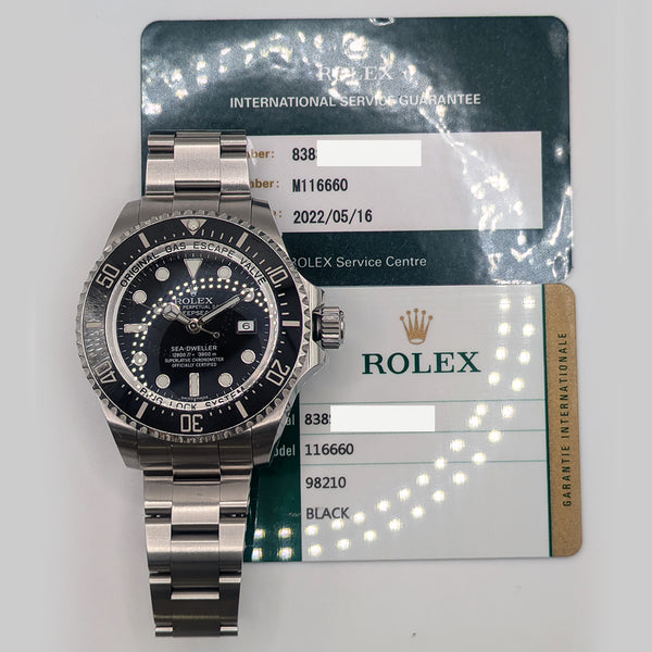 Rolex Sea-Dweller Deepsea 116660 Black Dial Mar 2017