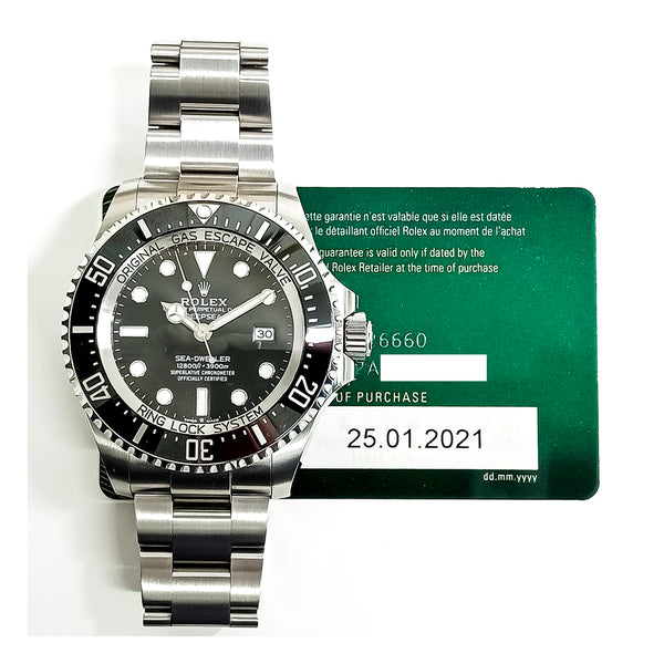 Rolex Sea-Dweller Deepsea 126660 Black Dial Jan 2021